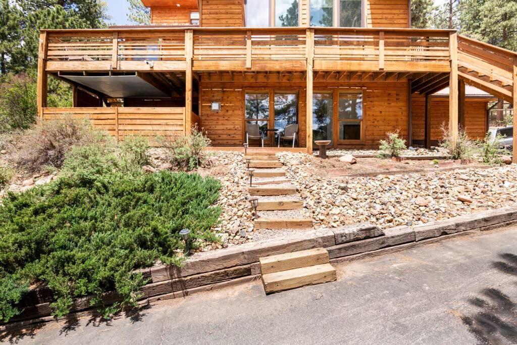 Private Hot Tub Overlooking Pikes Peak Woodland Park Exterior photo